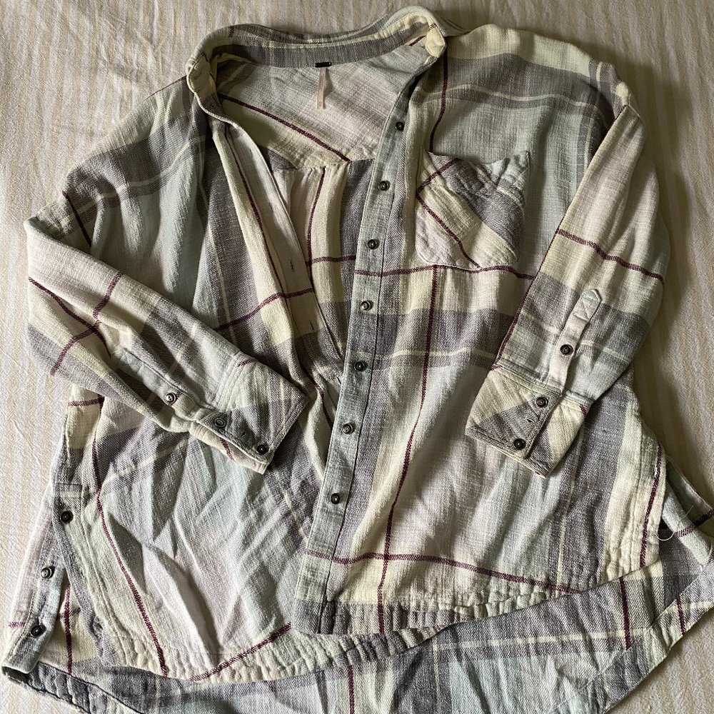 Free people oversized flannel